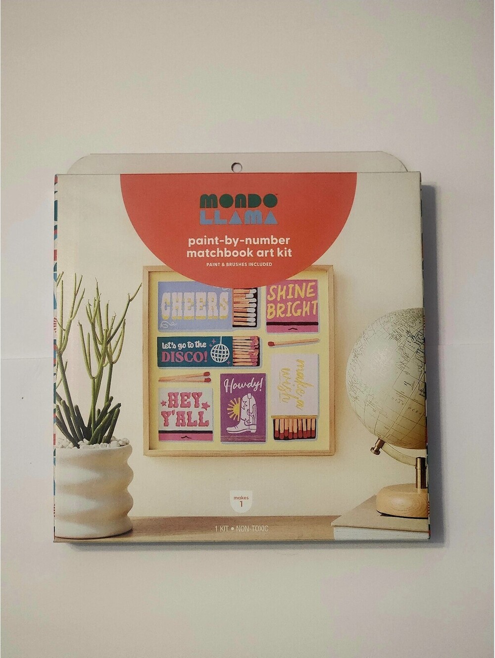 Mondo Llama Paint-by-Number Matchbook Art Kit